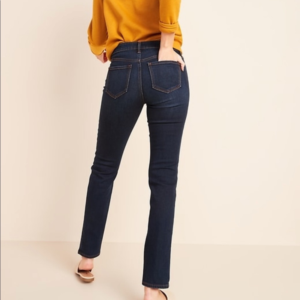 Old Navy Power Slim Straight Mid-Rise Jeans
